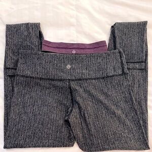 Vintage Lululemon Gray Textured Leggings & Headband